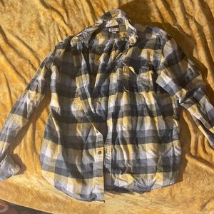 Yellow and grey flannel